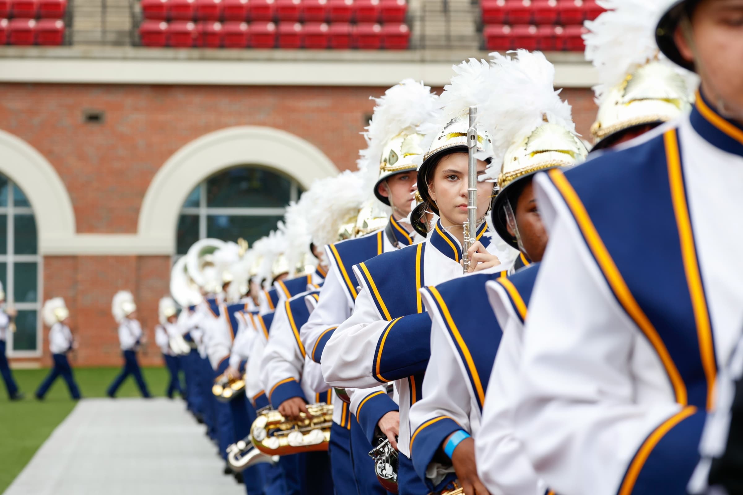 Band program students performing